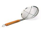 Mesh - Wide Rim - Wooden Handle - 230mm - 9