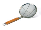 Fine Mesh - Wide Rim - Wooden Handle - 230mm - 9