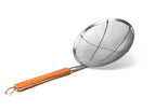 Fine Mesh - Wide Rim - Wooden Handle - 255mm - 10