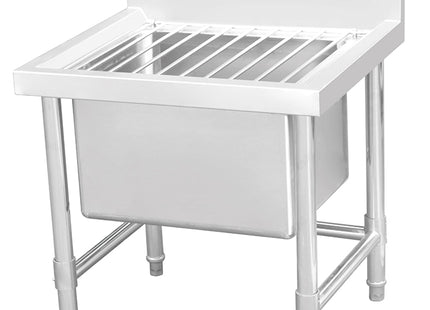 Mop Sink with Splashback & Leg Brace