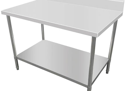 Work Bench with Splashback & Undershelf