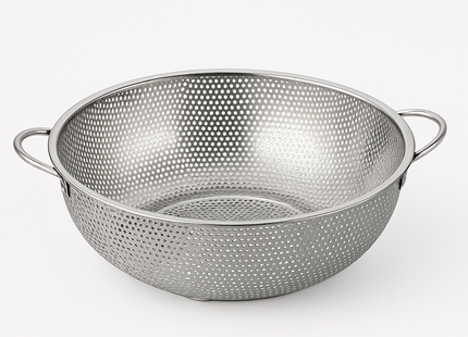 Fine Colander - Perforated - with Ear- S/S - Multiple Use