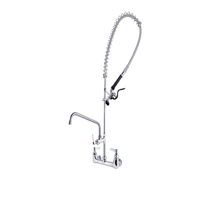 Commercial Faucet with Pre-Rinse Sprayer