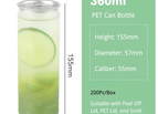 Can Bottles 360ml - 55(Ø)*155(H)mm