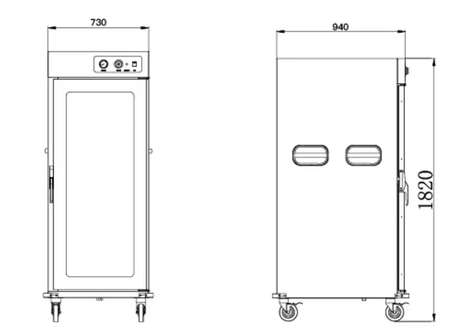 Electric Food Warmer- Glass Door