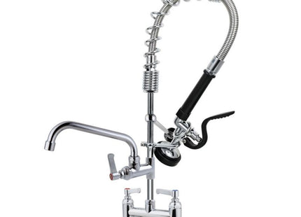 Commercial Faucet with Pre-Rinse Sprayer