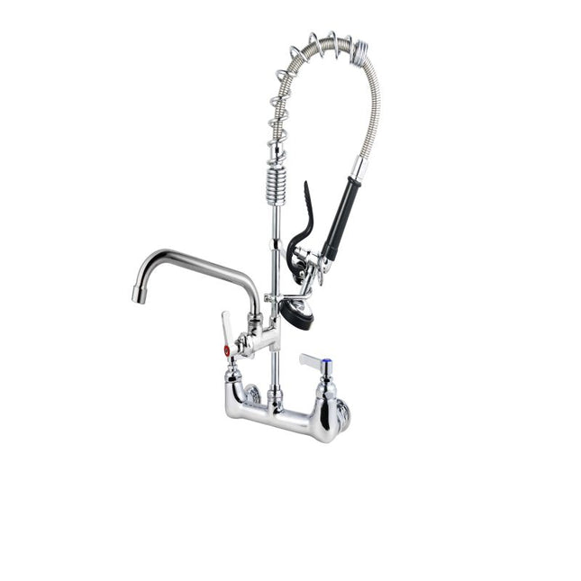 Commercial Faucet with Pre-Rinse Sprayer