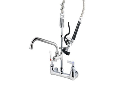 Commercial Faucet with Pre-Rinse Sprayer