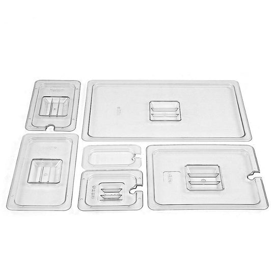 Kitchen Knock 398757 Gastronorme Pan Lid - PolyCarbonate 1/9 - Clear - 176 x 108 x 11mm