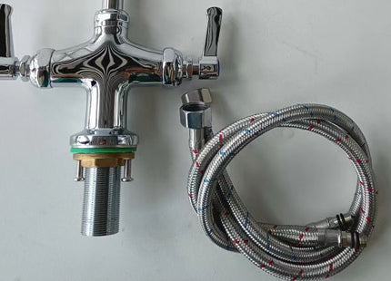 Commercial Faucet with Pre-Rinse Sprayer